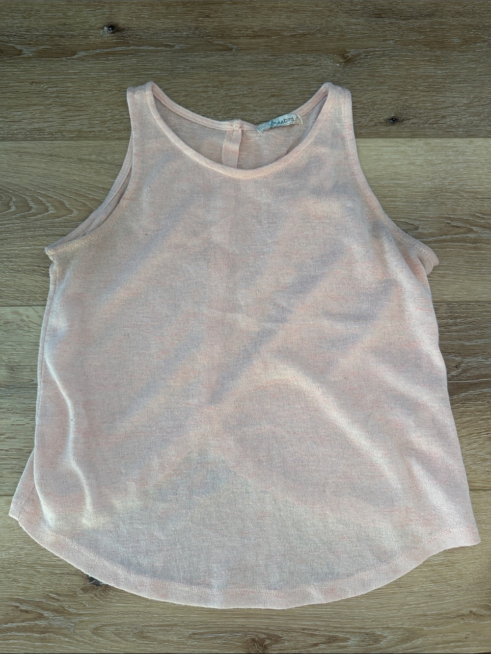 freebird Soft Peach Sleeveless Tank Top